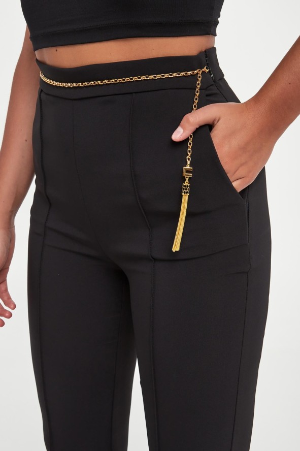 Spodnie damskie z krepy ELISABETTA FRANCHI