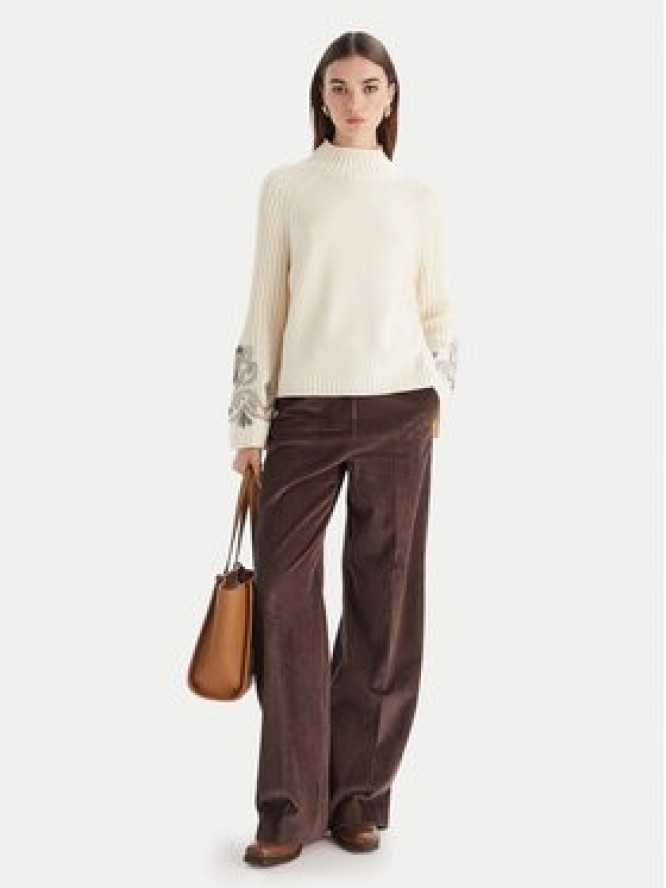 Luisa Spagnoli Golf Manico 100198 Écru Regular Fit