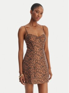 Bardot Sukienka koktajlowa Marcello 59817DB1 Brązowy Slim Fit