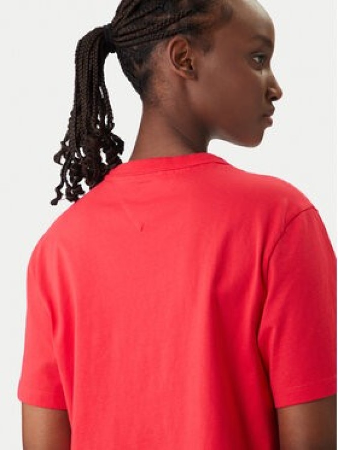 Tommy Jeans T-Shirt DW0DW22202 Czerwony Boxy Fit