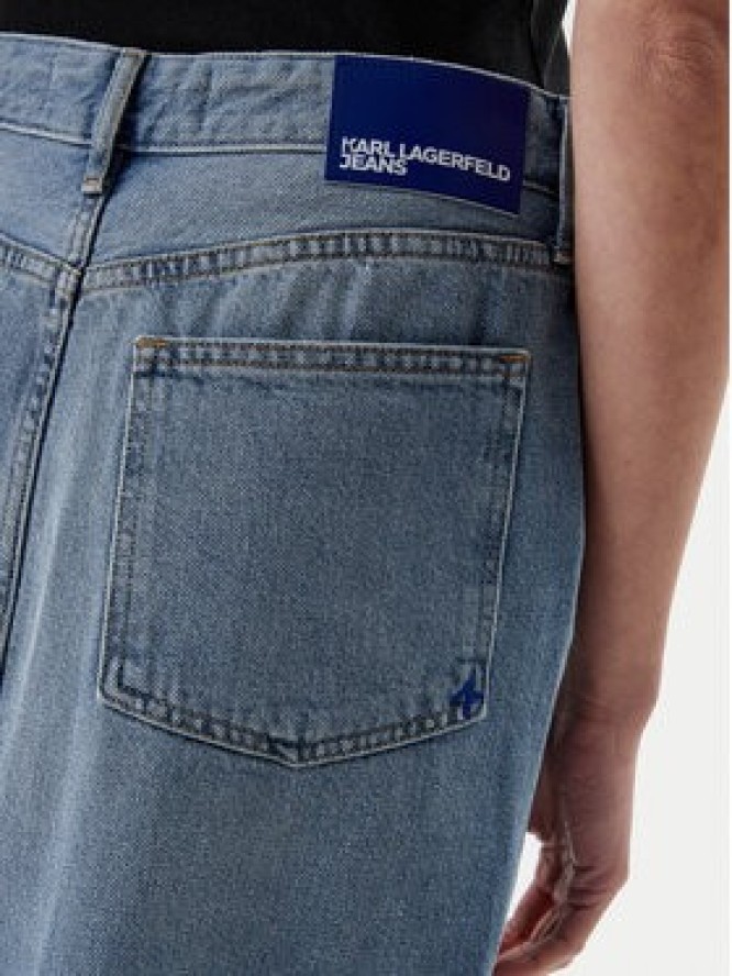 Karl Lagerfeld Jeans Spódnica jeansowa A1W12009 Niebieski Regular Fit