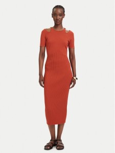 Fracomina Sukienka dzianinowa FJ26SD5001K56501 Czerwony jasny Slim Fit