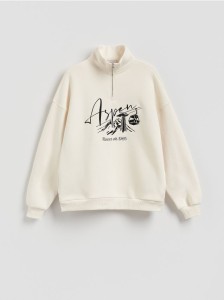 Bluza z nadrukiem - kremowy