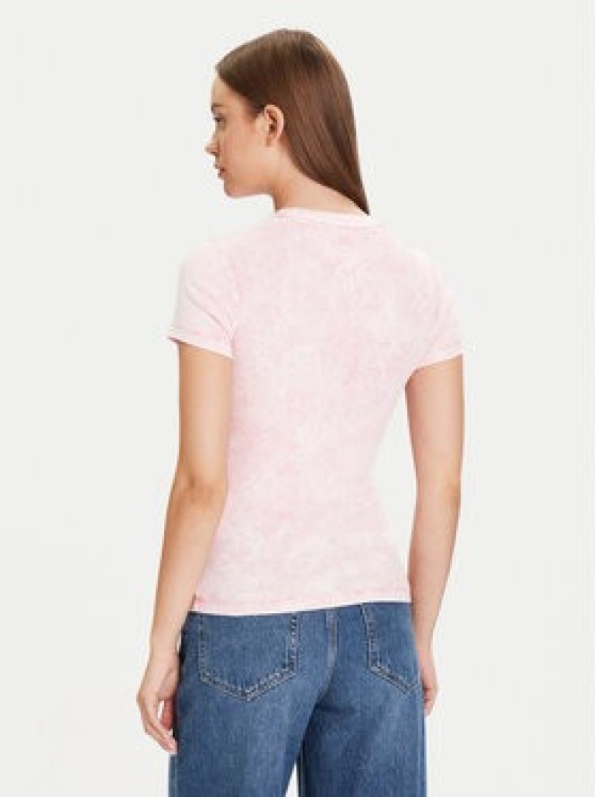 Tommy Jeans T-Shirt DW0DW21531 Różowy Slim Fit