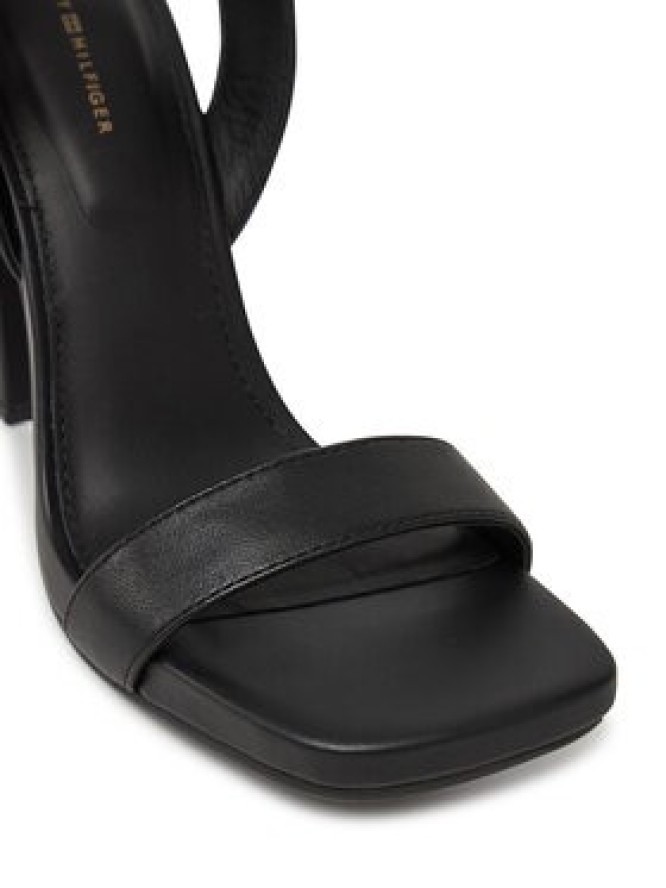Tommy Hilfiger Sandały High Heel Leather Sandal FW0FW08534 Czarny