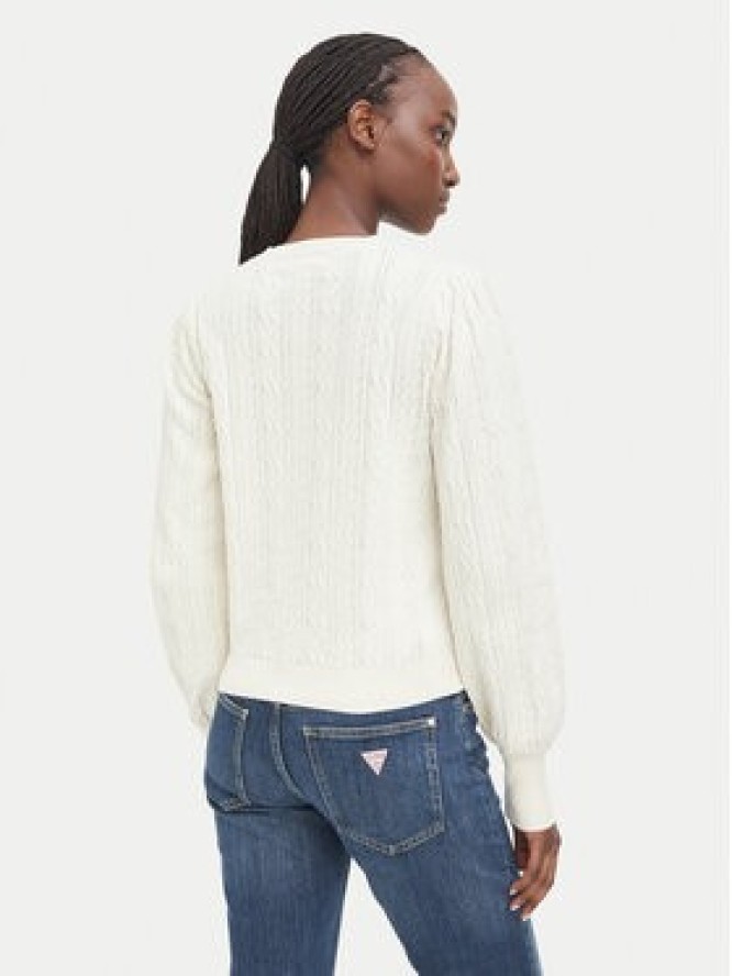 Guess Sweter W6BR44 Z1441 Kremowy Regular Fit