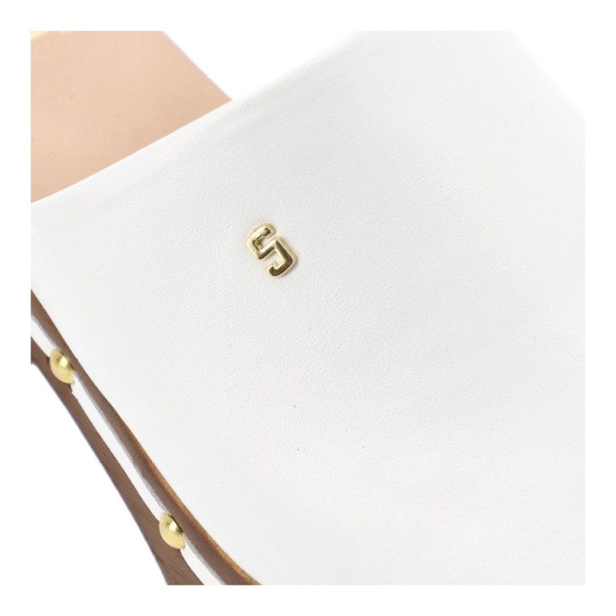 Białe Klapki Simen Stylowe Obuwie Damskie W Stylu Boho