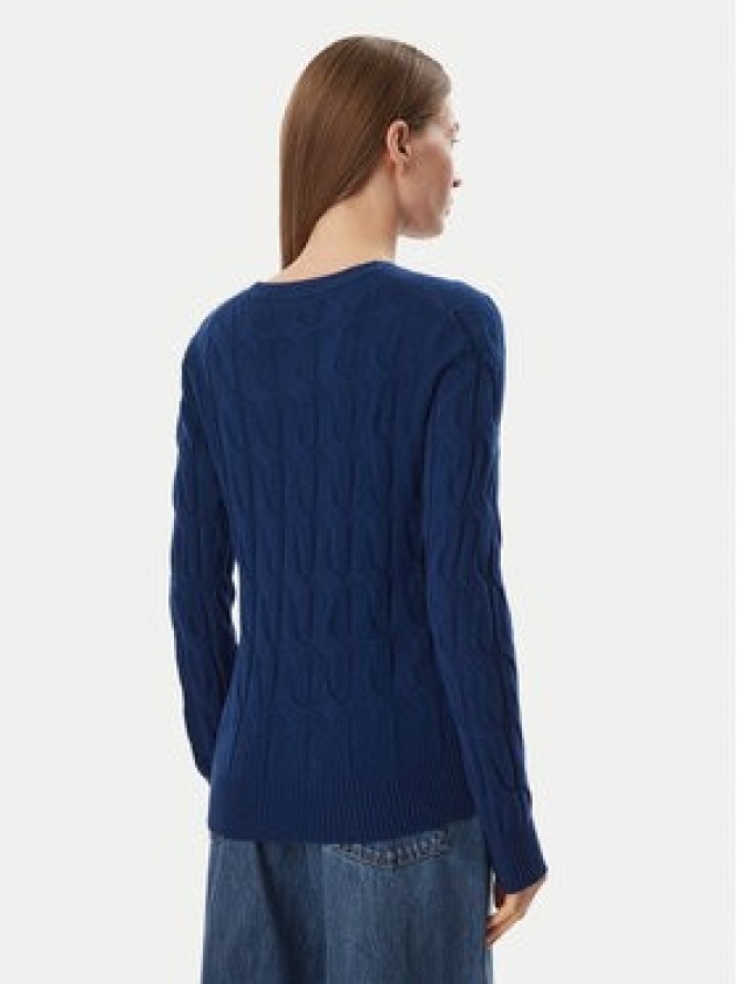 Tommy Hilfiger Sweter WW0WW43586 Granatowy Regular Fit