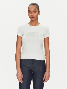 Guess T-Shirt W5GI04 J1314 Błękitny Slim Fit
