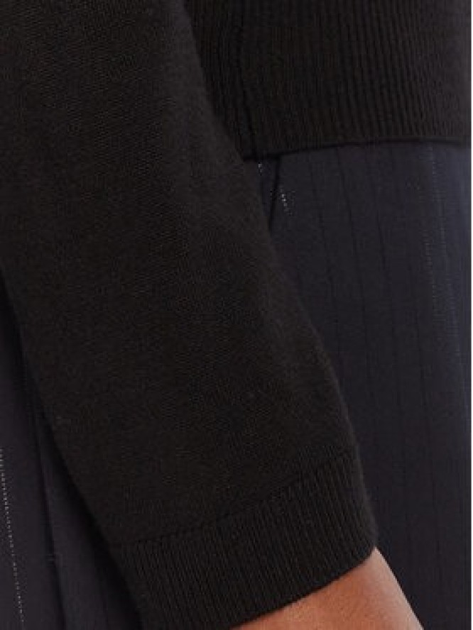 LOLA CASADEMUNT Golf LF2515007 Czarny Regular Fit