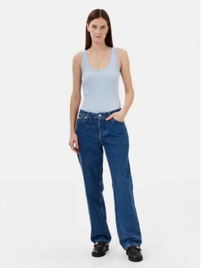 Calvin Klein Top K20K208246 Niebieski Slim Fit