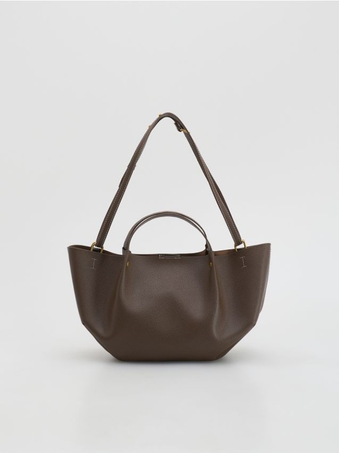 Torebka shopper - brązowy