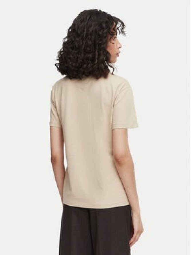 Beverly Hills Polo Club T-Shirt P-SS26W-TS085 Beżowy Regular Fit