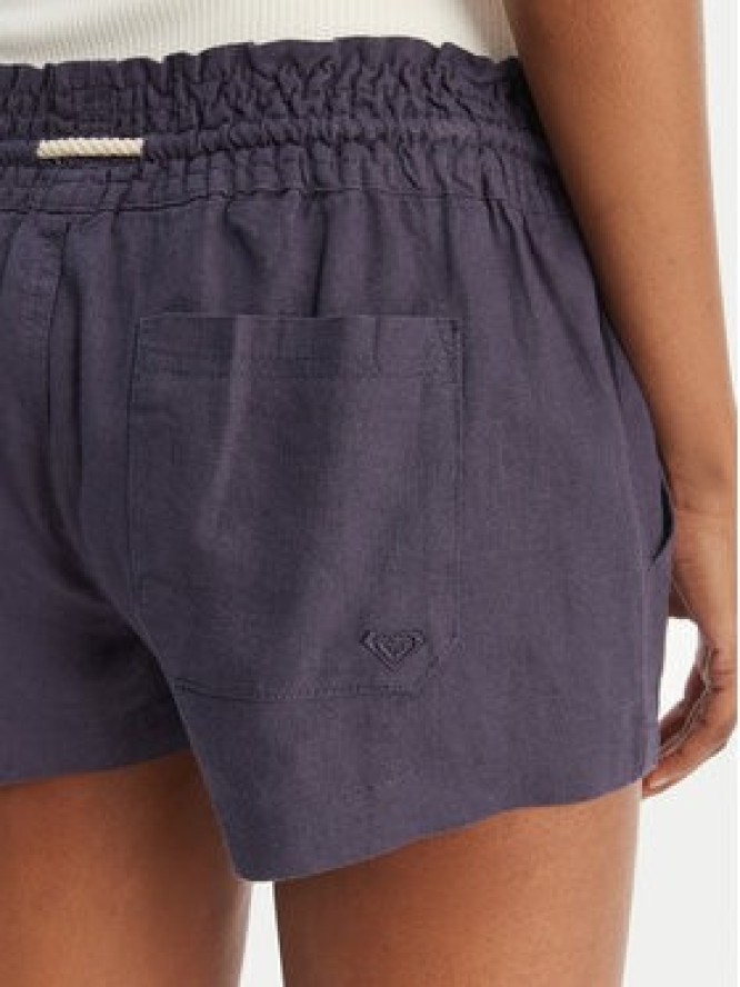 Roxy Szorty materiałowe Oceanside ARJNS03007 Granatowy Regular Fit