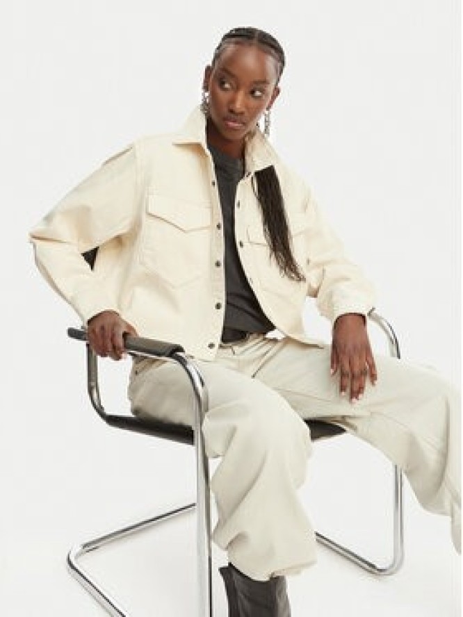 G-Star Raw Kurtka jeansowa D29107-E362 Kremowy Relaxed Fit