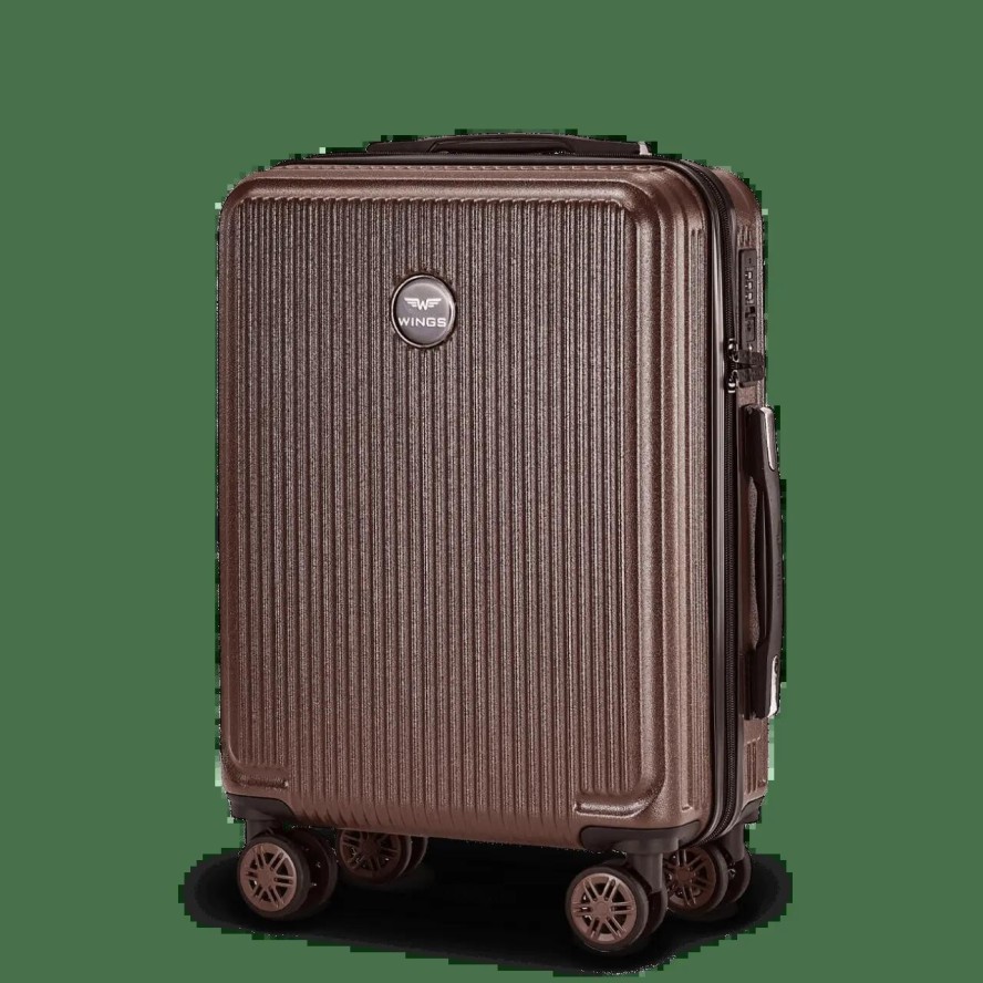 Walizka kabinowa Wings PC African Eagle 2.0 20" CHOCOLATE BROWN