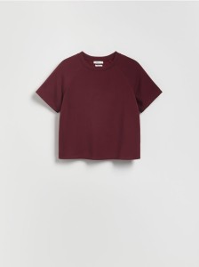 T-shirt z modalem - bordowy