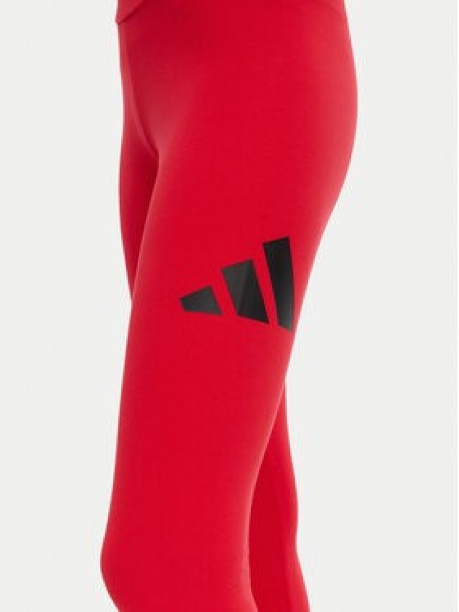 adidas Legginsy Essentials Big Logo JH1187 Czerwony Slim Fit