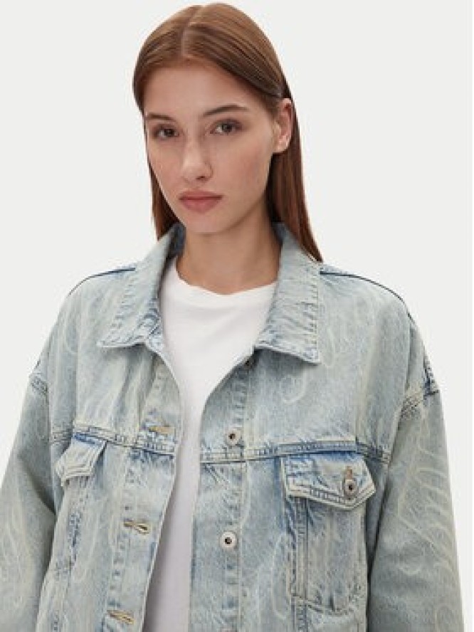 HUGO Kurtka jeansowa Lou_B 50534757 Niebieski Oversize