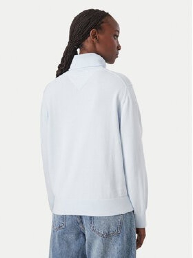 Tommy Jeans Golf Essetnial DW0DW23361 Niebieski jasny Relaxed Fit
