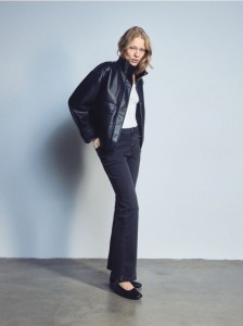 Bawełniany longsleeve - złamana biel