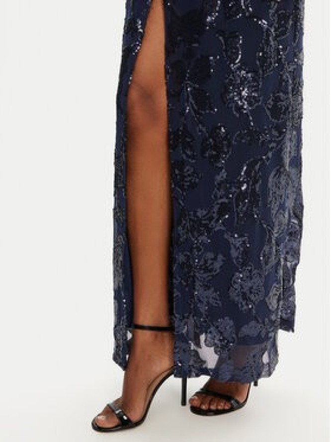 Rinascimento Sukienka wieczorowa CFC0123067003 Granatowy Regular Fit