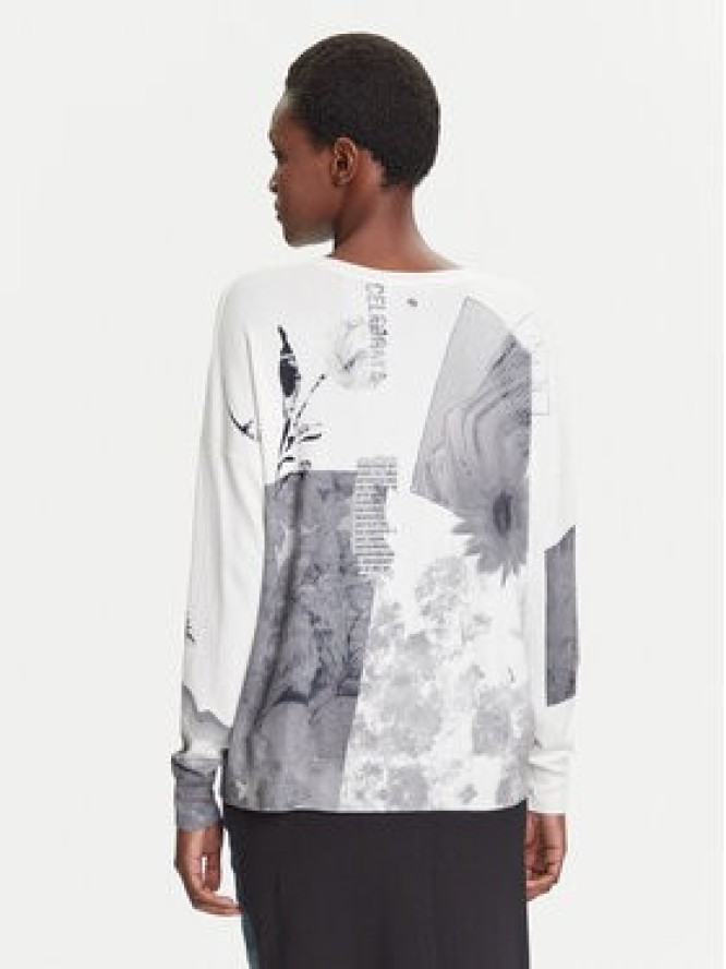 Desigual Sweter Gotemburgo 25WWJF15 Szary Regular Fit