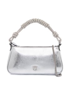 PINKO Torebka Half Moon Baguette Mini AI 25-26 PLTT 105915 A2WD Srebrny