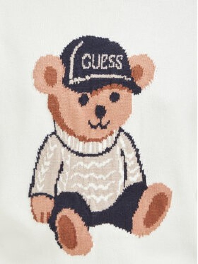 Guess Sweter W6BR84 Z1927 Kremowy Regular Fit