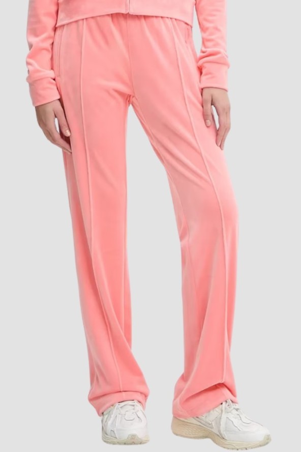 JUICY COUTURE Brzoskwiniowe damskie spodnie z cyrkoniami Tina, Rozmiar S