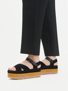 Ugg Espadryle W Aubrey Ankle Strap 1167471 Czarny
