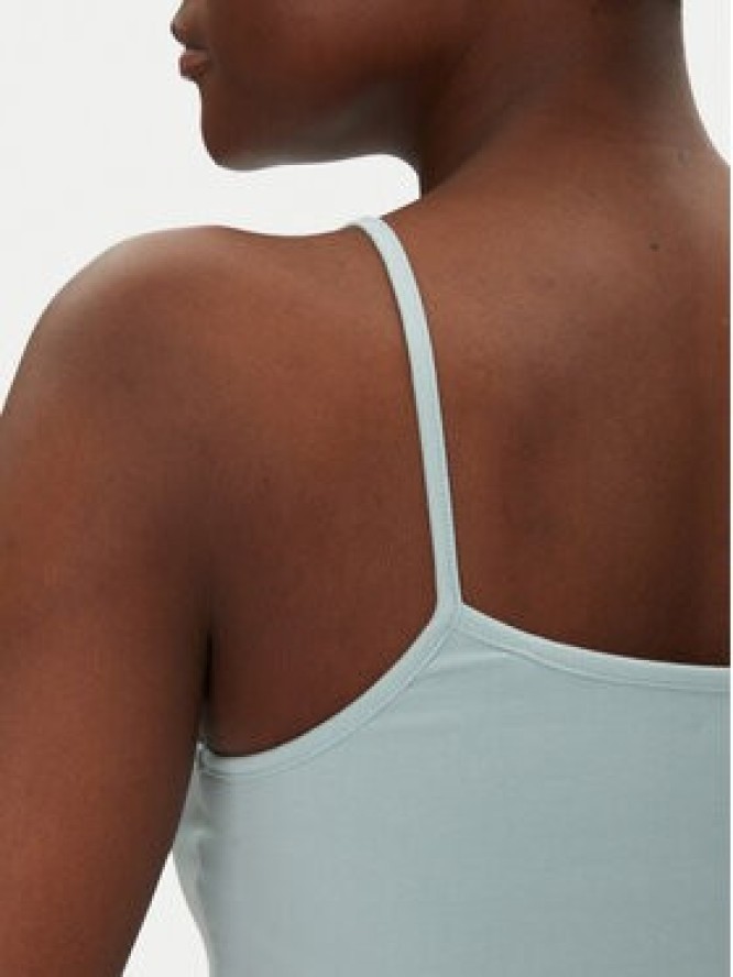 Calvin Klein Jeans Top Monologo J20J223105 Niebieski Slim Fit