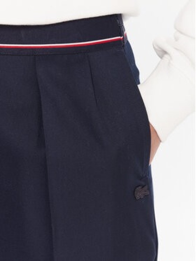 Lacoste Spodnie materiałowe HF5307 Granatowy Relaxed Fit