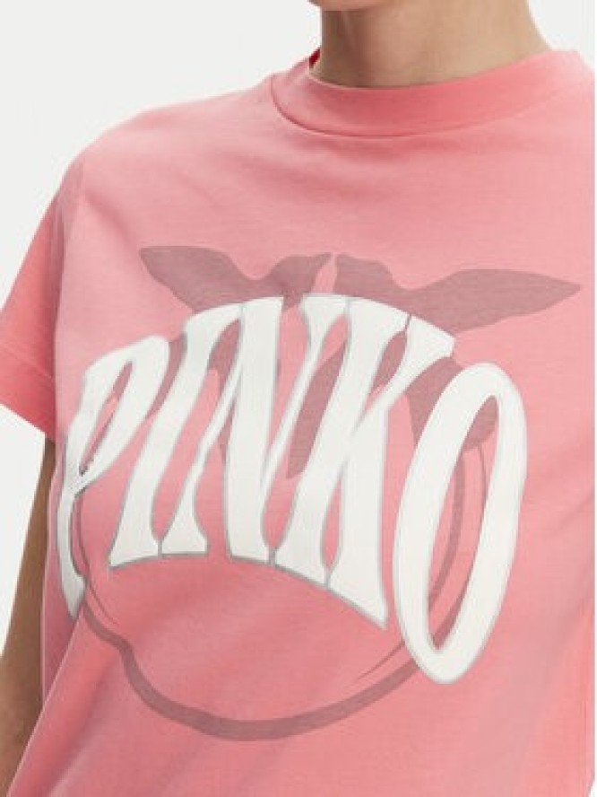 PINKO T-Shirt 101752 A2CT N55 Różowy Regular Fit