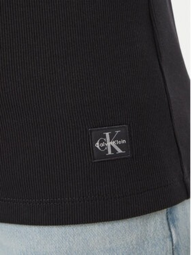 Calvin Klein Jeans Bluzka LV047G207G Czarny Regular Fit