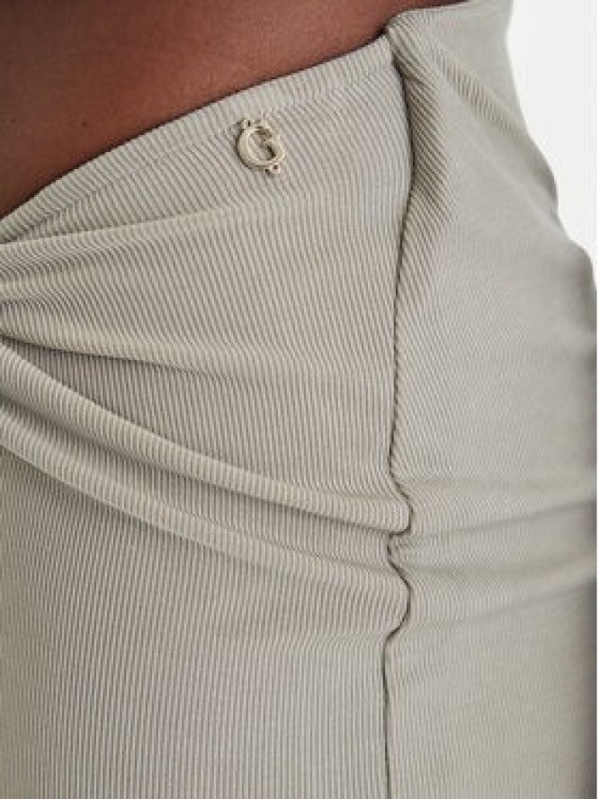 Guess Spódnica maxi W6GD15 K2936 Khaki Slim Fit