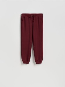 Joggery z modalem - bordowy