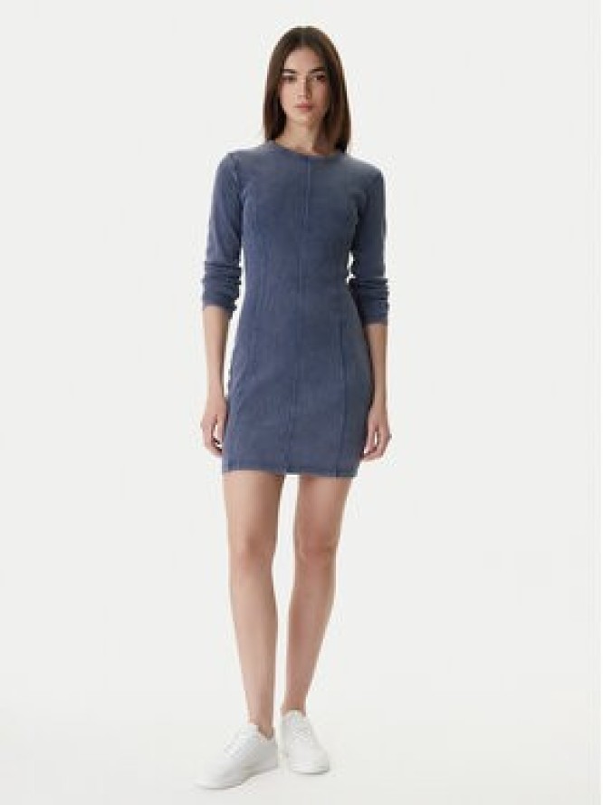 HUGO Sukienka dzianinowa Nopal 50552814 Niebieski Slim Fit