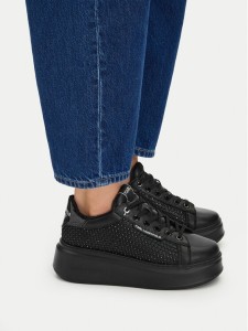 KARL LAGERFELD Sneakersy KL63577N Czarny