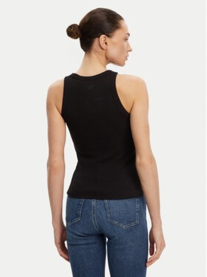 Calvin Klein Jeans Top Monologo J20J225301 Czarny Slim Fit