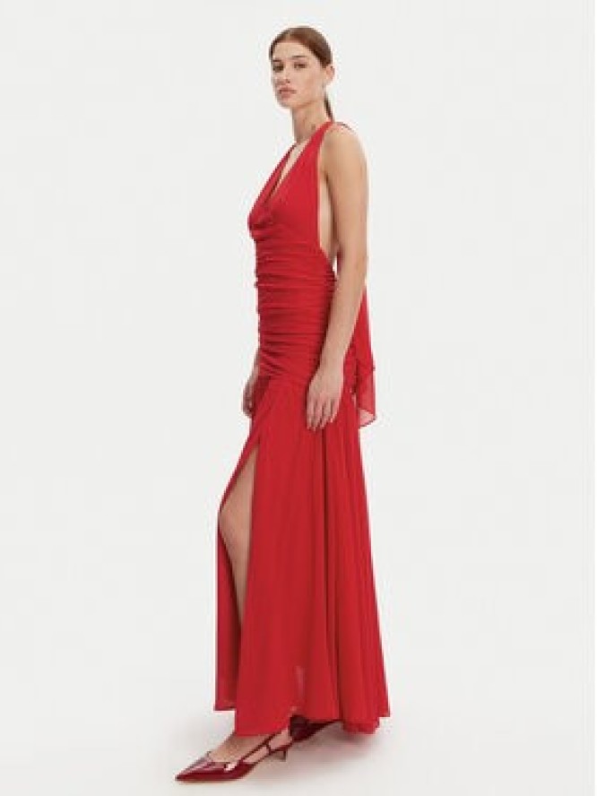 Bardot Sukienka wieczorowa 59835DB Czerwony Regular Fit