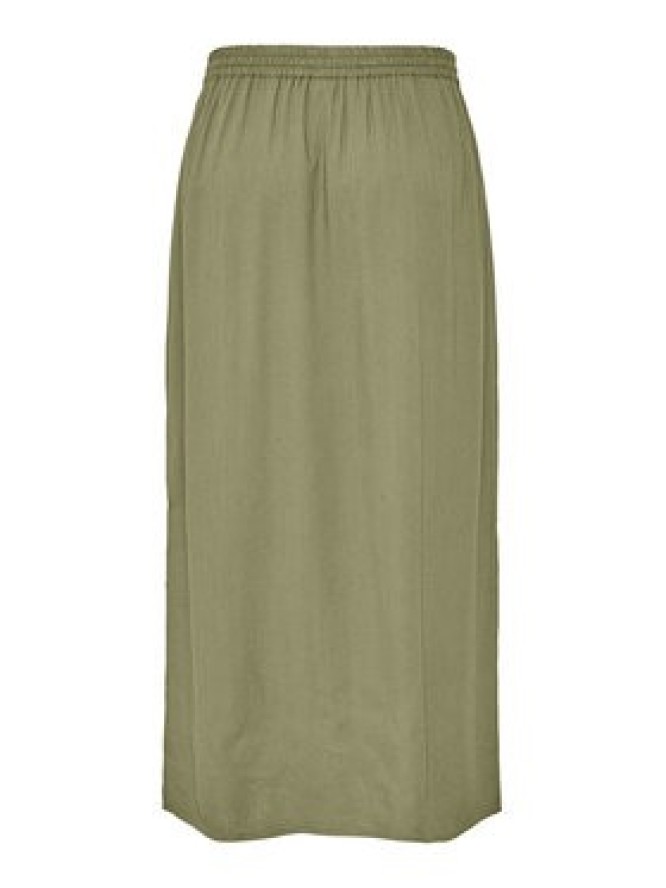 Pieces Spódnica midi Pia 17151888 Zielony Regular Fit