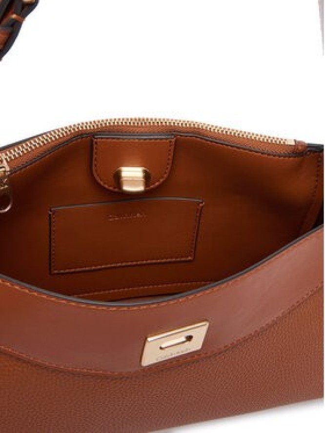 Calvin Klein Torebka Mix Media Shoulder Bag LV04F3886G Brązowy