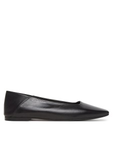 Calvin Klein Baleriny Flat Ballerina - Lth HW0HW02463 Czarny