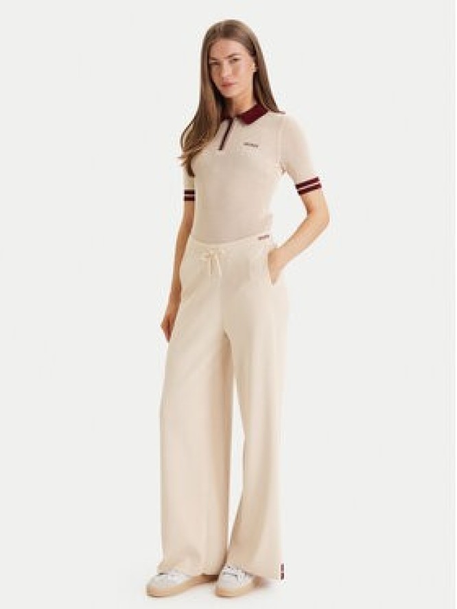 Guess Spodnie dresowe V6GB06 Z0651 Beżowy Wide Leg