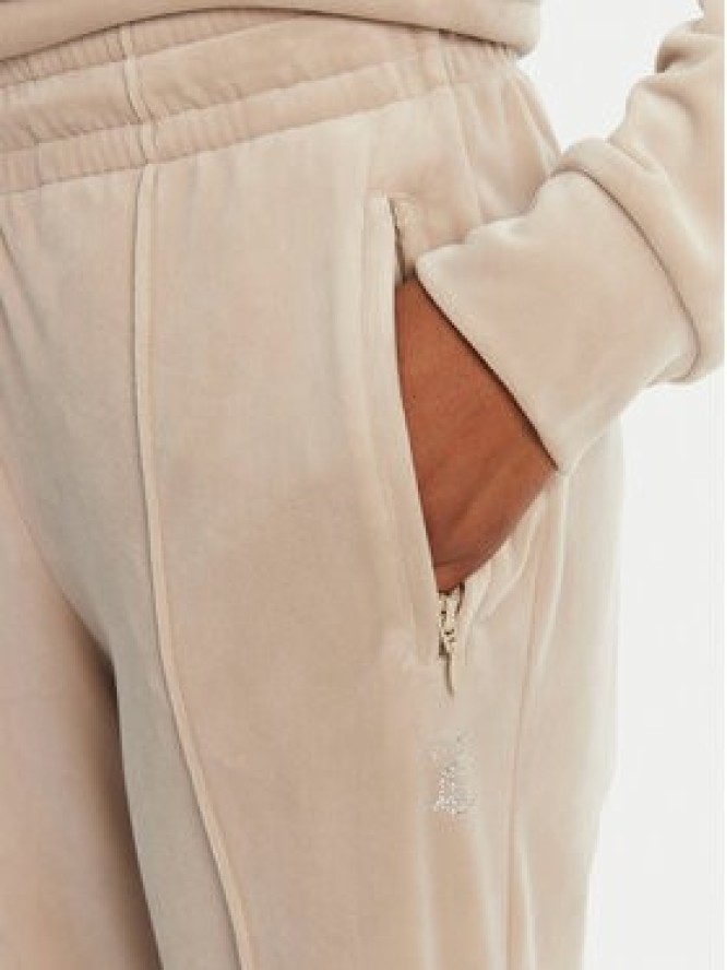 Juicy Couture Spodnie dresowe Tina JCAPW045 Beżowy Regular Fit