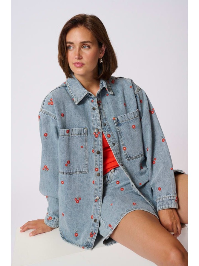 Kaffe Kurtka dżinsowa w kolorze błękitnym rozmiar: 36