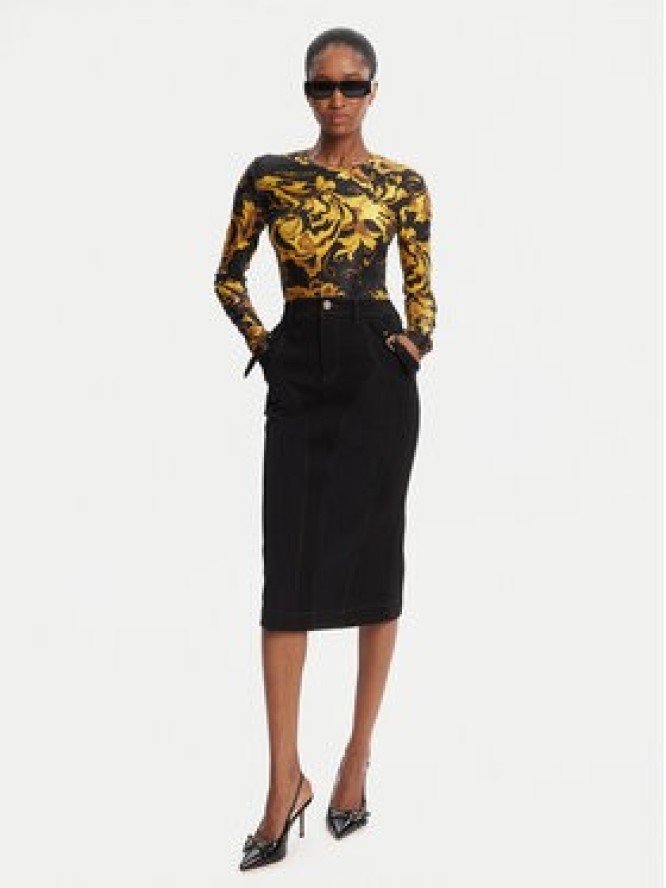 Versace Jeans Couture Spódnica jeansowa 79HAE84M DT037 Czarny Slim Fit