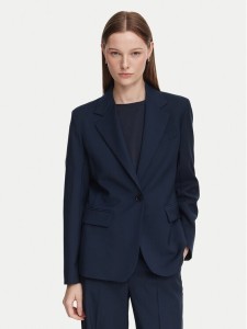 Weekend Max Mara Marynarka Lamine 2625046081 Granatowy Regular Fit