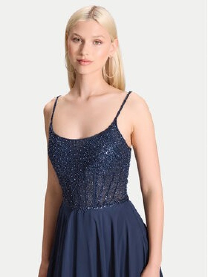 Hey Kyla Sukienka wieczorowa 5AK023HK Granatowy Regular Fit